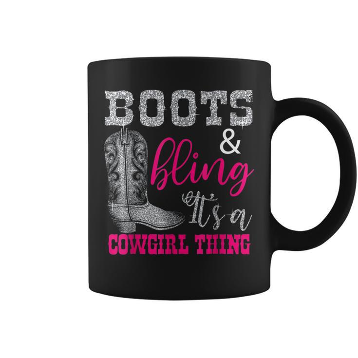 Cowgirl Boots Bling T Coffee Mug