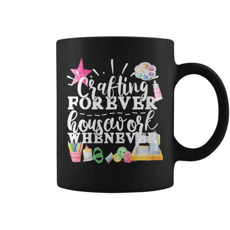 Funny Crafting Sewing Quilting Paint Draw Crocheting Artists Gift For Womens Coffee Mug