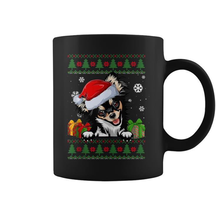 Dog Lovers Chihuahua Santa Hat Ugly Christmas Sweater Coffee Mug