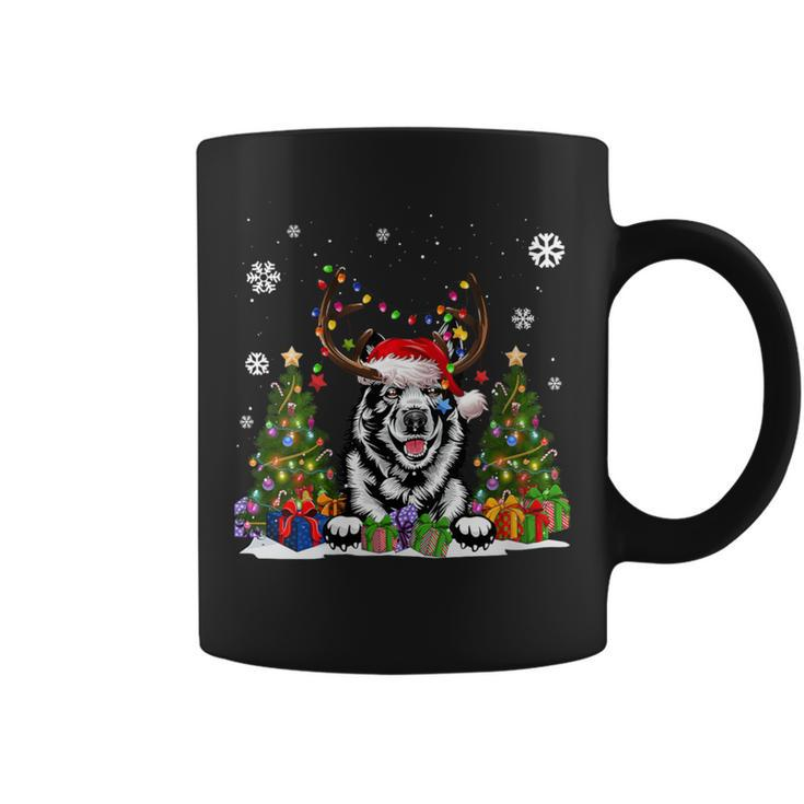 Dog Lovers Norwegian Elkhound Ugly Christmas Sweater Coffee Mug