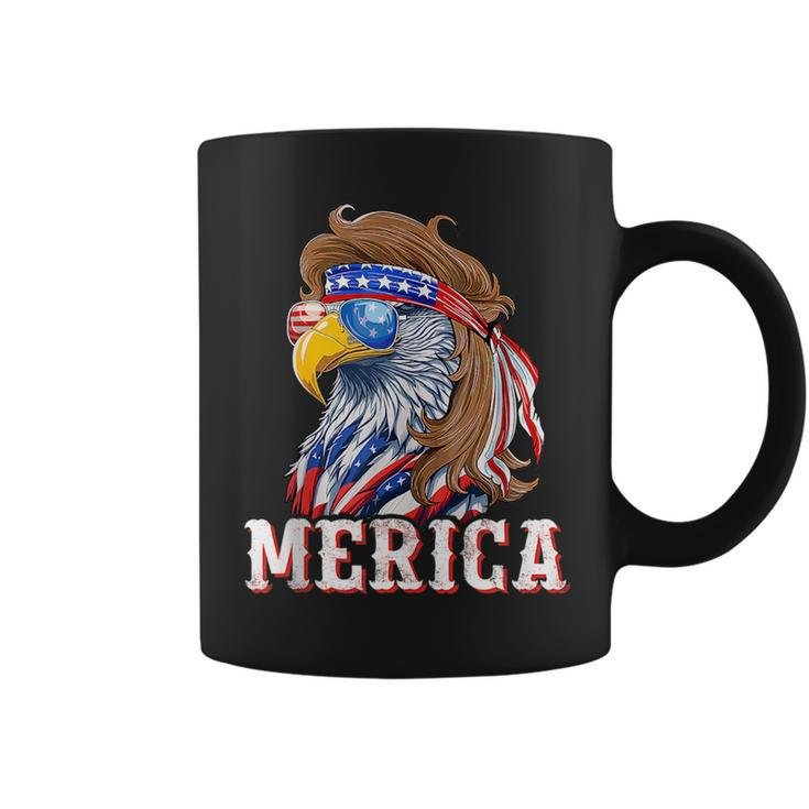 Funny Eagle Mullet 4Th Of July Usa American Flag Merica Mullet Funny Gifts Coffee Mug
