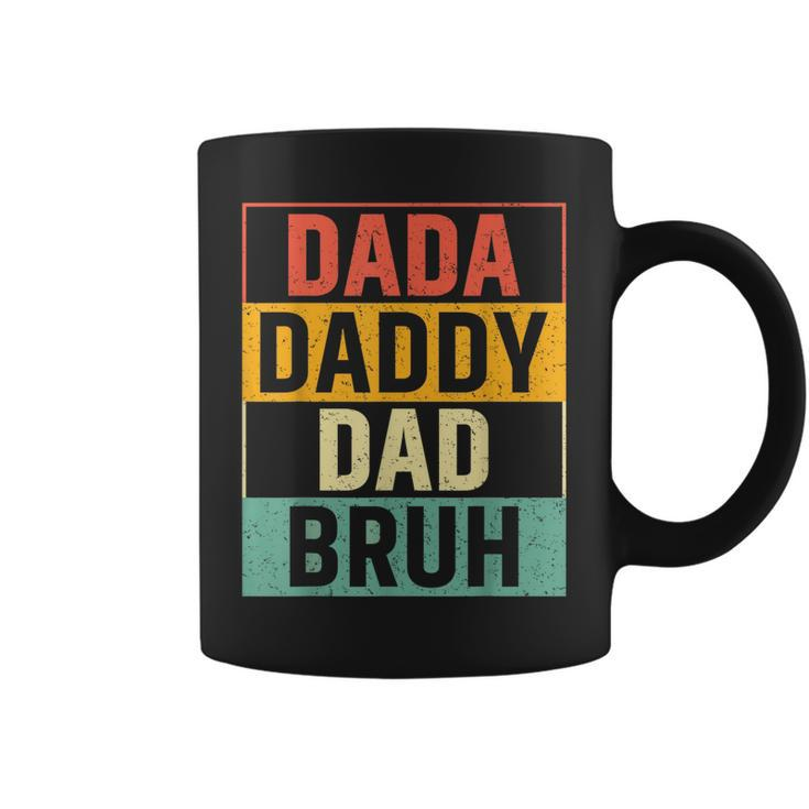 Funny Father Dada Daddy Dad Bruh Fathers Day For Men Vintage  Coffee Mug