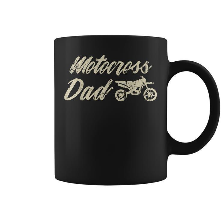 Funny Father Design Fathers Day For Lovers Motocross  Coffee Mug