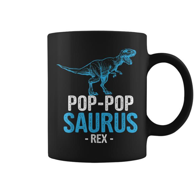 Funny Fathers Day Gift For Grandpa Poppop Saurus Rex  Coffee Mug