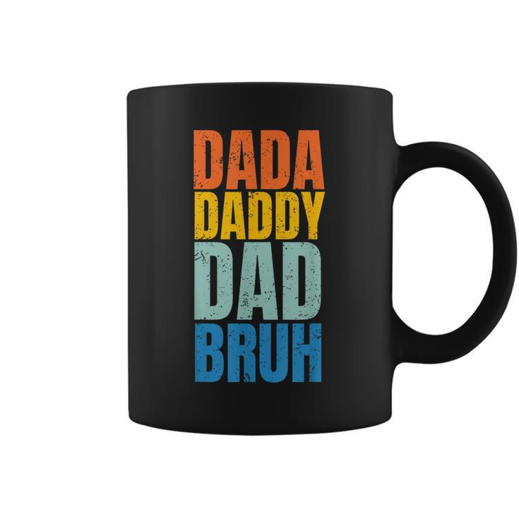 Funny Fathers Day Vintage Dada Daddy Dad Bruh Fathers Day  Coffee Mug