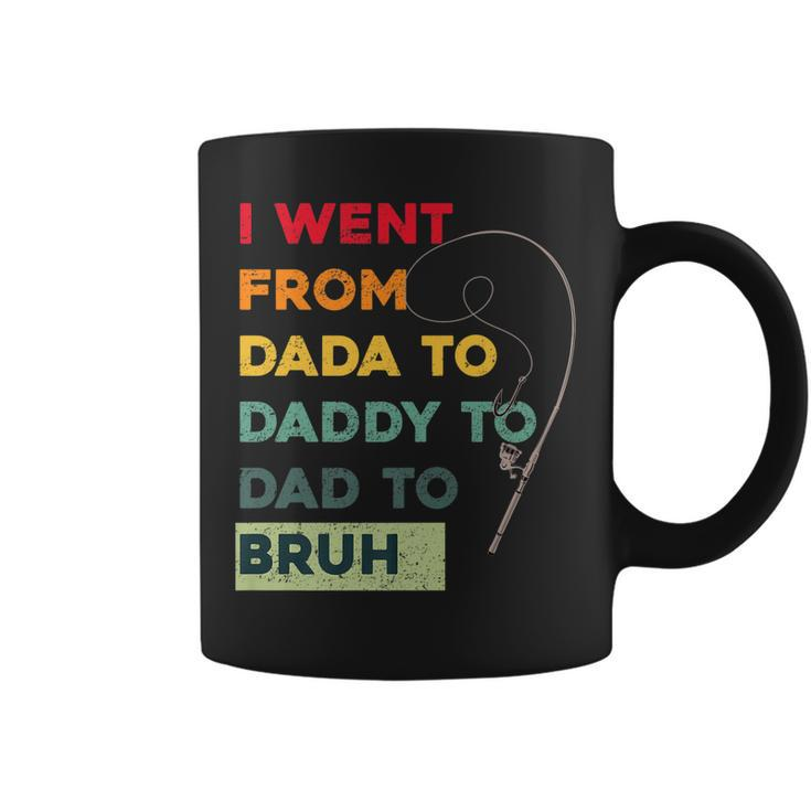Funny Fishing Fathers Day From From Dada Daddy Dad Bruh Coffee Mug