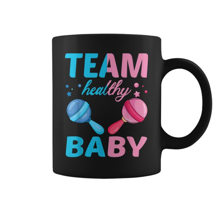 Funny Gender Reveal Of Team Healthy Baby Party Supplies  Coffee Mug
