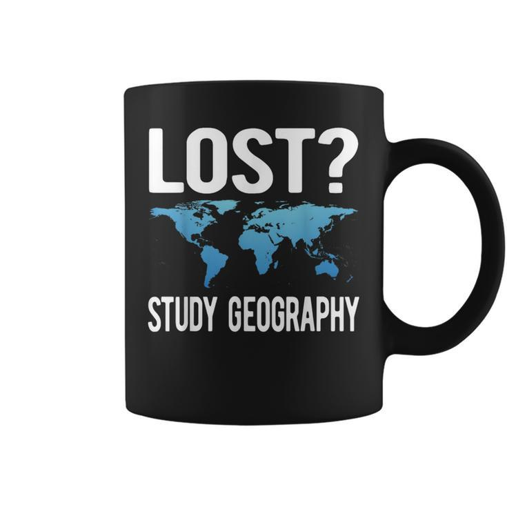 Geography Teacher Lost Study Geography Coffee Mug