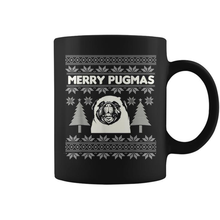 Merry Christmas Pug Ugly Christmas Sweater Coffee Mug