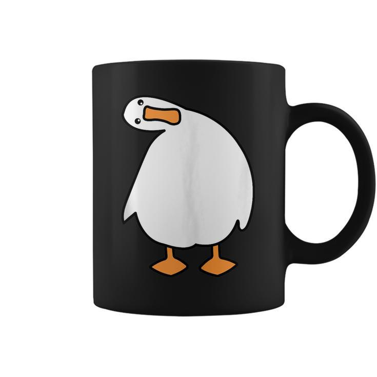 Funny Goose With Crazy Look  Coffee Mug