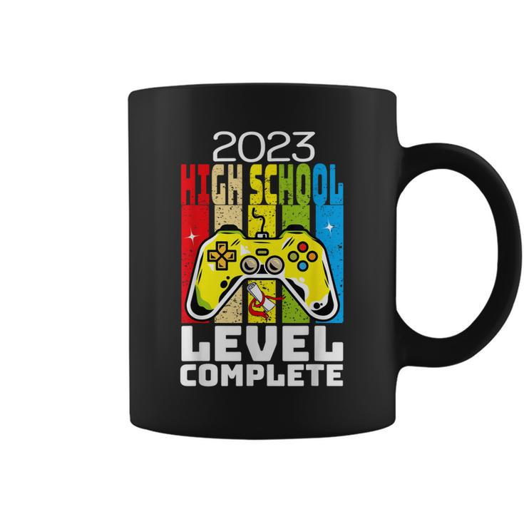 Funny Graduation 2023 High School Level Complete Video Gamer Coffee Mug