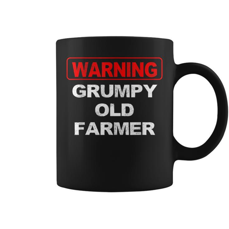 Funny Grandpa Farmer Gift Warning Grumpy Old Farmer  Coffee Mug
