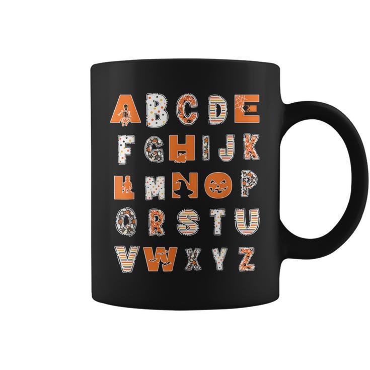 Halloween Alphabet Teaching Abcs Learning Teacher Coffee Mug
