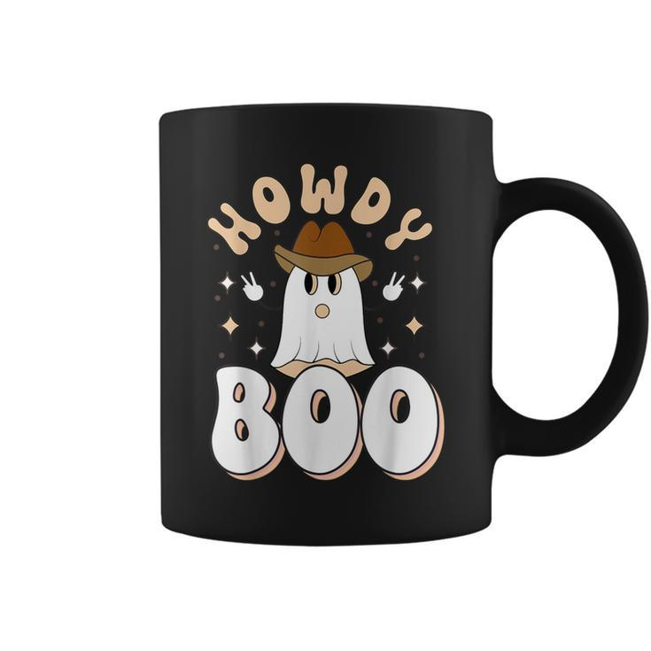 Halloween Howdy Boo Retro Ghost Western Costume Coffee Mug