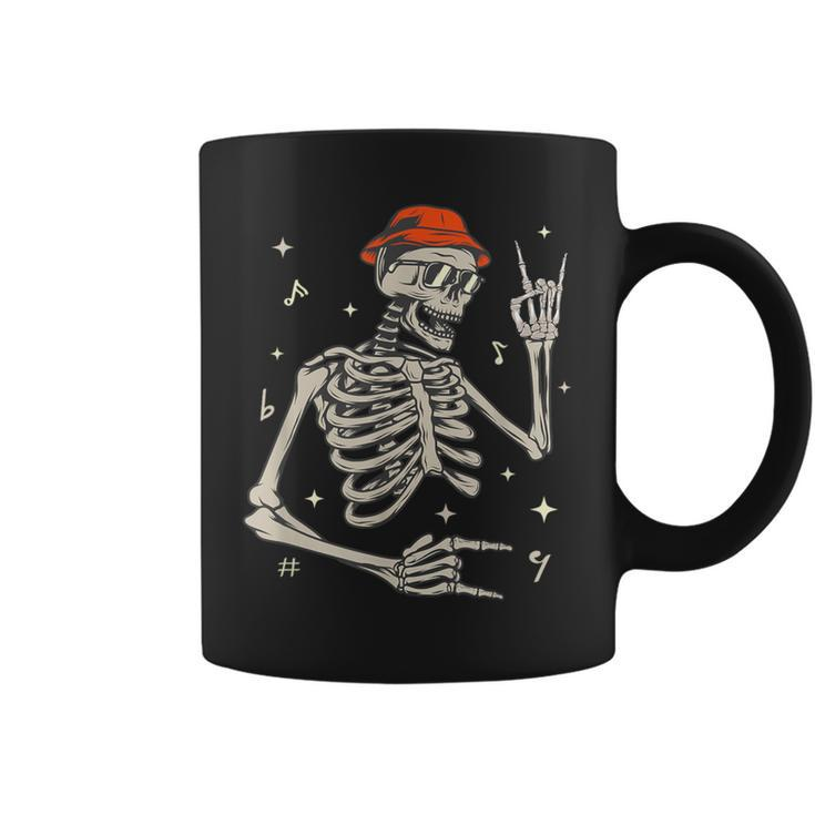 Halloween Rocker Skeleton Hand Rock On Costume Coffee Mug