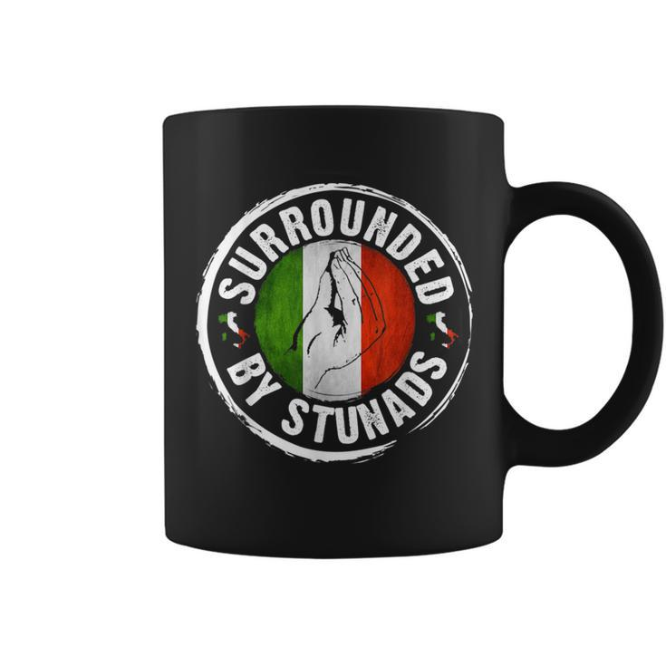 Funny Italian Hand Gesture Surrounded By Stunads Sayings Coffee Mug
