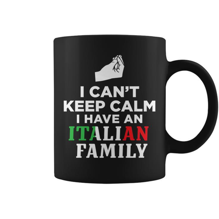 Funny Italy Flag Gifts I Cant Keep Calm Im Italian   Coffee Mug