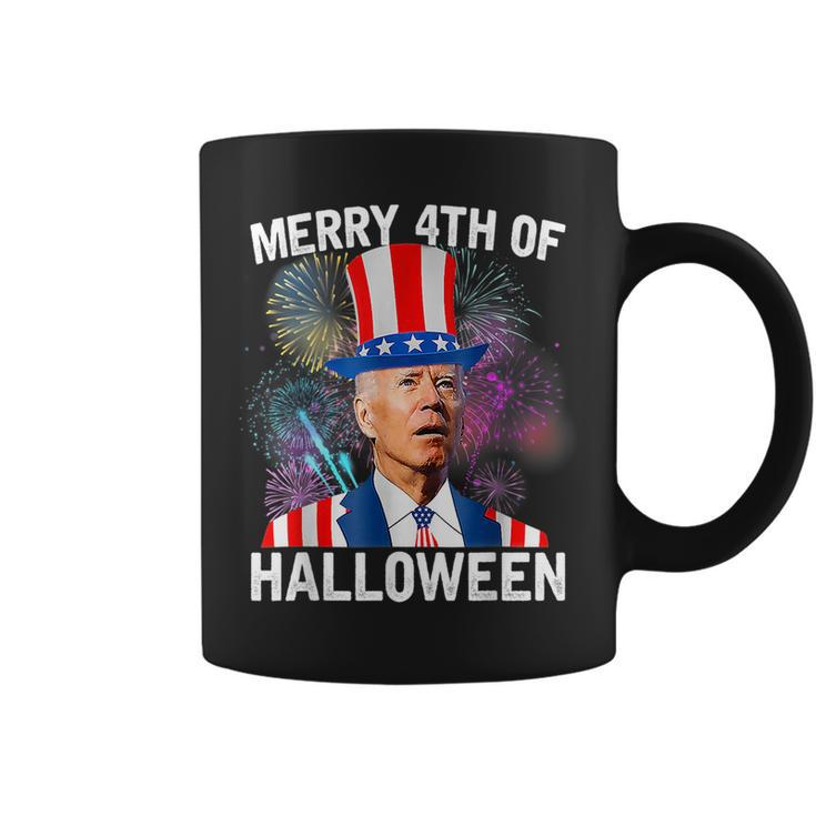 Funny Joe Biden  4Th Of July Merry 4Th Of Halloween Coffee Mug