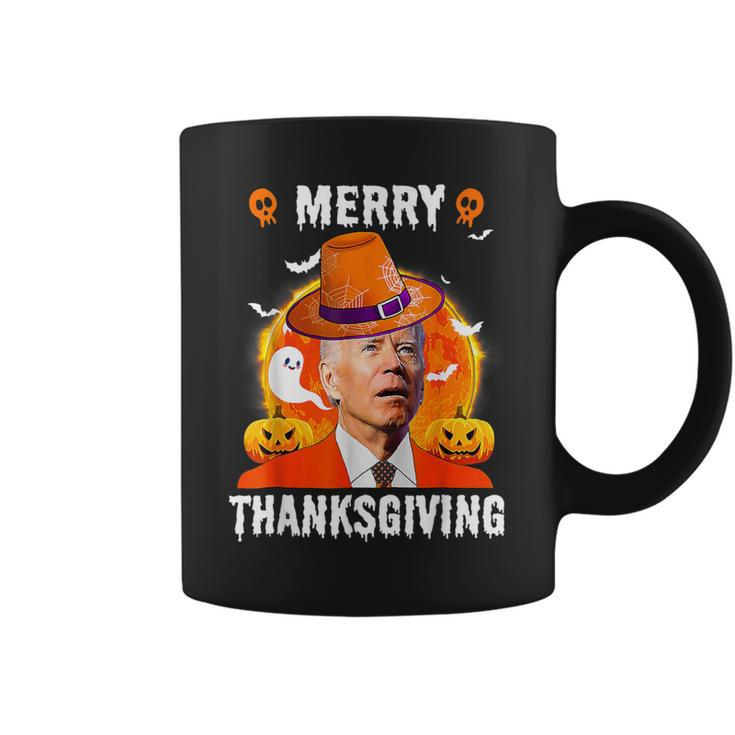 Joe Biden Happy Halloween Merry Thanksgiving Coffee Mug
