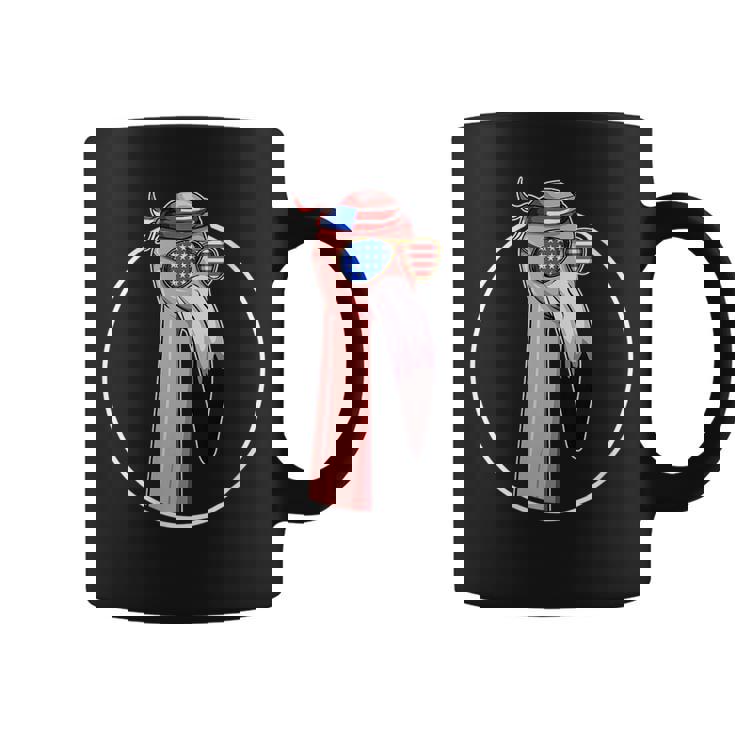 Funny July 4Th - Us Flag - Usa Patriotic Flamingo Patriotic Funny Gifts Coffee Mug