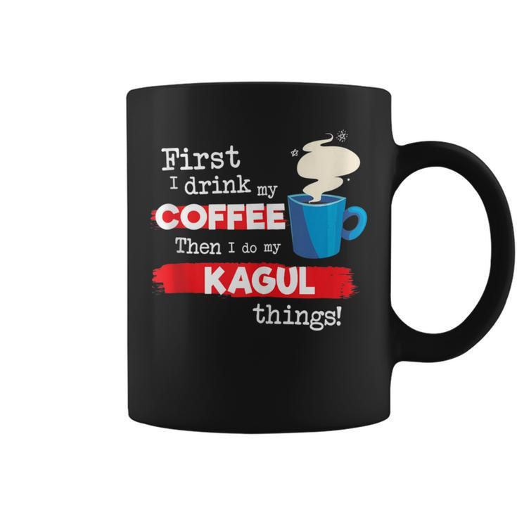 Kagul Drummer Saying But First Coffee Phrase Coffee Mug