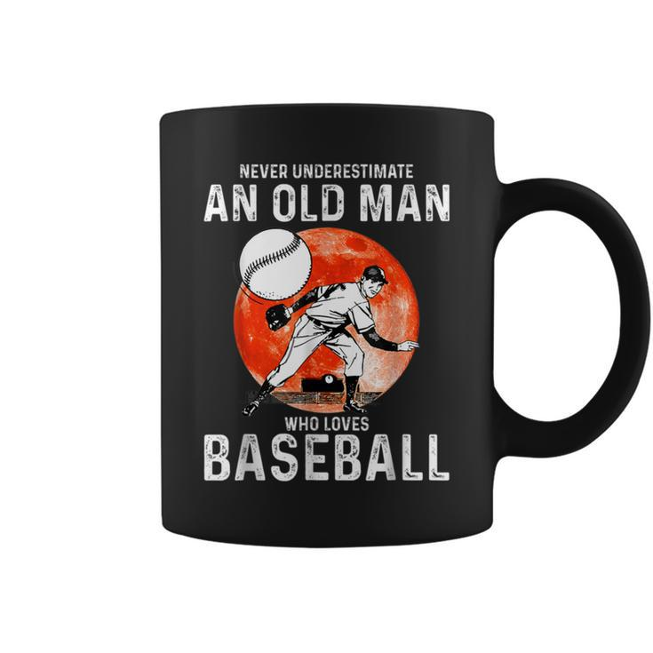 Man Never Underestimate An Old Man Who Loves Baseball Coffee Mug