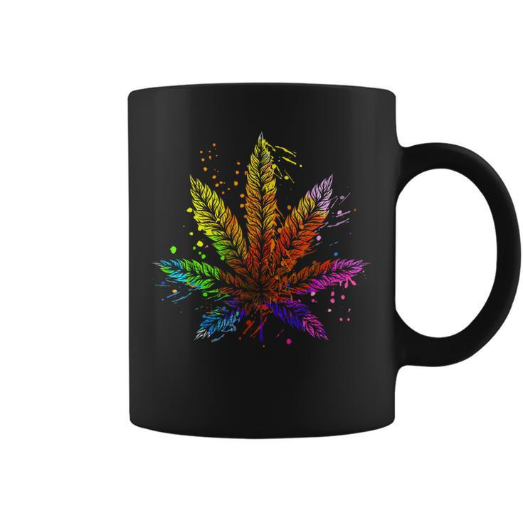 Funny Marijuana Weed Tie Dye 420 Cannabis Thc Lover Cousin Coffee Mug