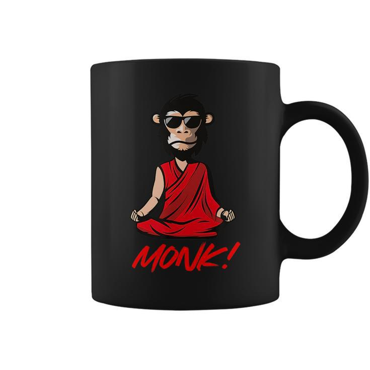Funny Meditation Monk Monkey Grafitti Skateboarding Punk Coffee Mug