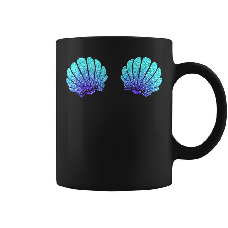 Mermaid Sea Shell Bra Costume Halloween Coffee Mug