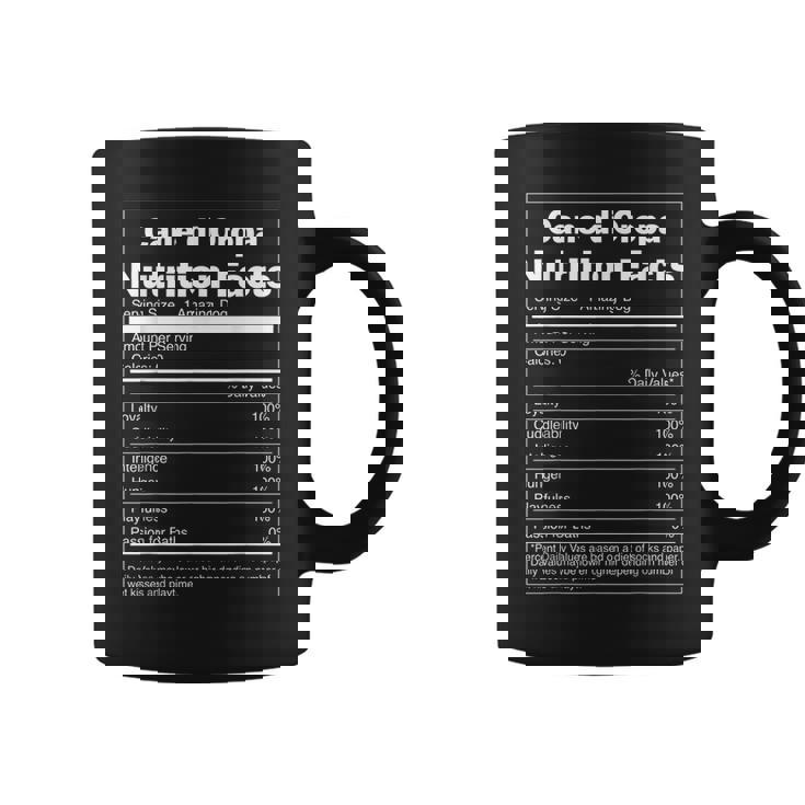 Nutrition Facts Pet Dog Cane Di Oropa Coffee Mug