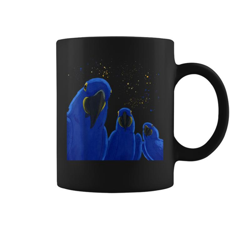 Funny Parrots Birds Hyacinth Macaw  Coffee Mug