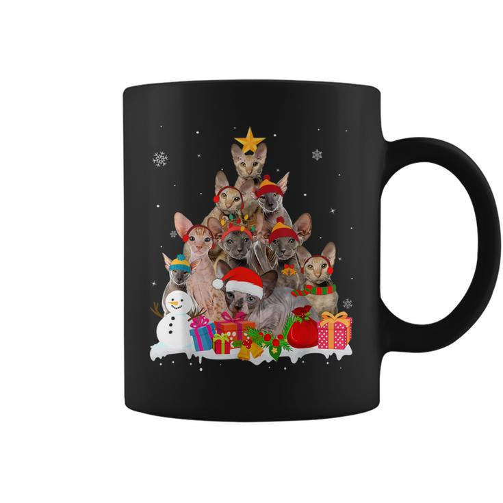 Peterbald Christmas Tree Pet Cat Lover Coffee Mug