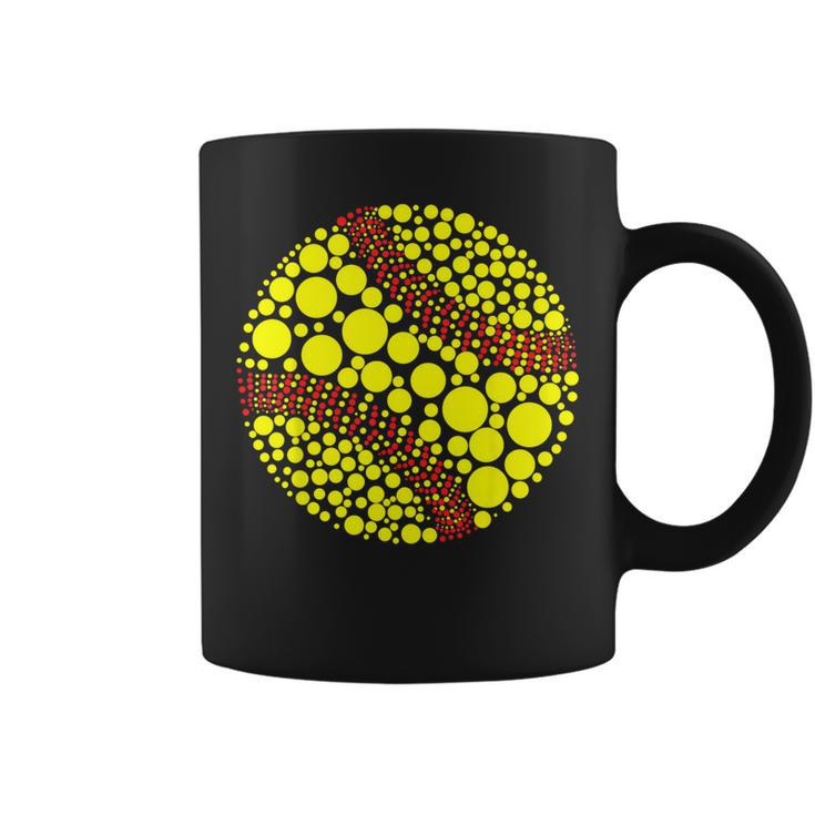 Polka Dot Softball Lover Player International Dot Day Coffee Mug
