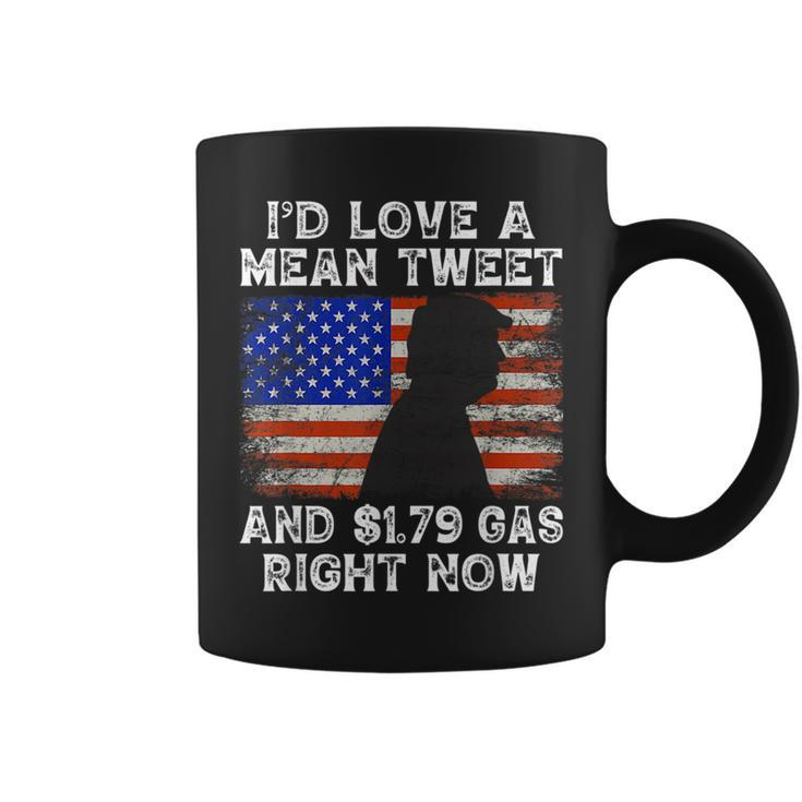 Funny Pro Trump Fathers Day Mean Tweets 2024 Gas Prices Coffee Mug