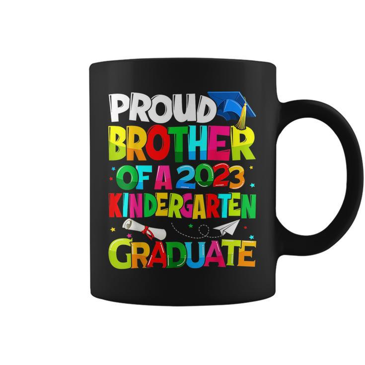 Funny Proud Brother Of A Class Of 2023 Kindergarten Graduate  Coffee Mug