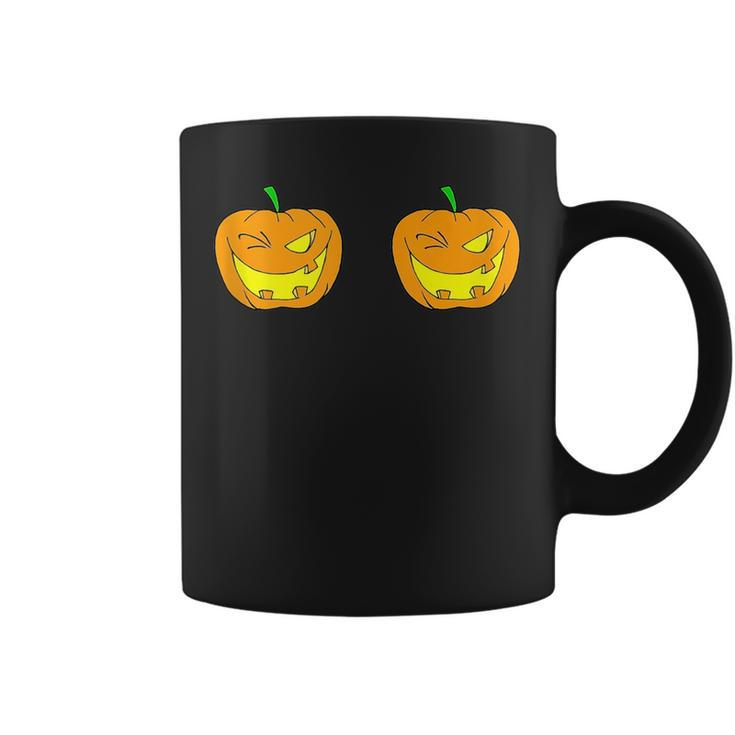 Funny Pumpkins Scary Costume Humor Veggy Ghosts Joke  Coffee Mug