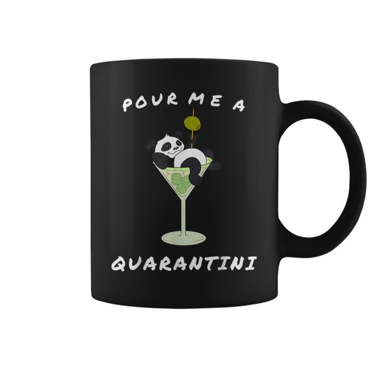 Quarantini Panda Drink Wine In Glass For Girls Coffee Mug