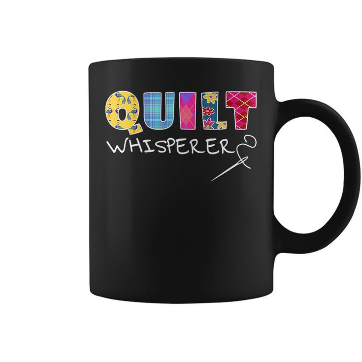 Funny Quilt Whisperer Quilting Saying Quote Sewing Gift Idea  Coffee Mug