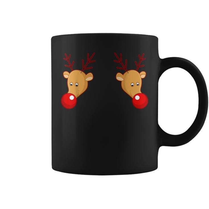 Reindeer Boobs Christmas Party Xmas Coffee Mug
