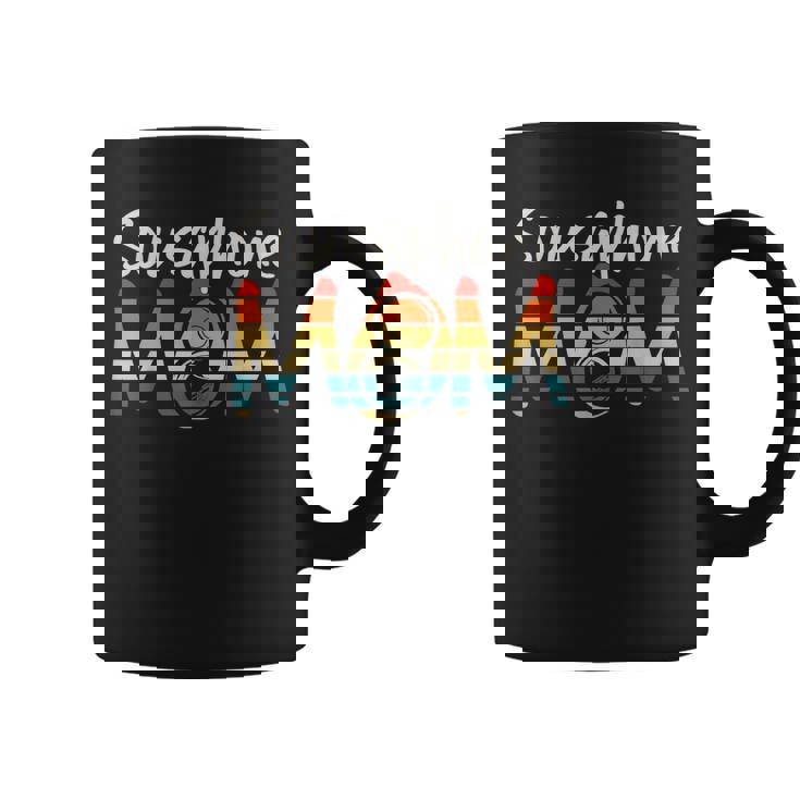 Funny Retro Band Mom - Sousaphone Mom Marching Band Lover Coffee Mug
