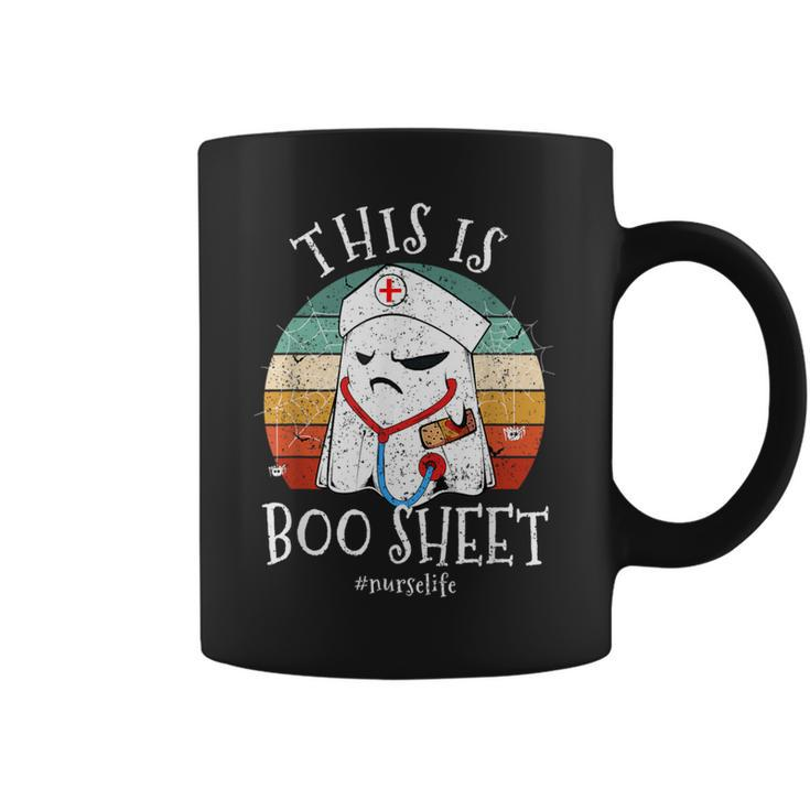 Rn Lpn Icu Er Nurse Halloween Costume Boo Ghost Coffee Mug