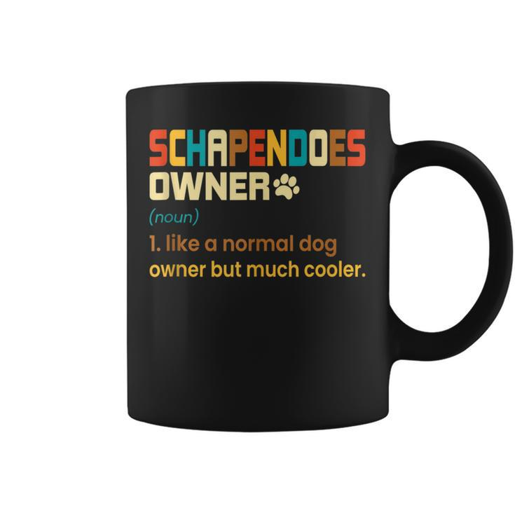 Schapendoes Vintage Retro Dog Mom Dad Coffee Mug