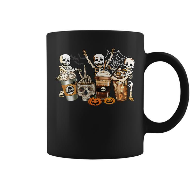 Skeleton Horror Coffee Halloween Costumes Mens Womens For Coffee Lovers  Coffee Mug