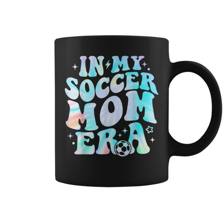 In My Soccer Mom Era Soccer Mama Groovy Tie Dye Coffee Mug