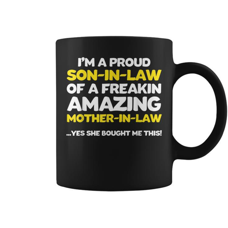 Funny Son In Law  Fathers Day Gift From Mother In Law Coffee Mug