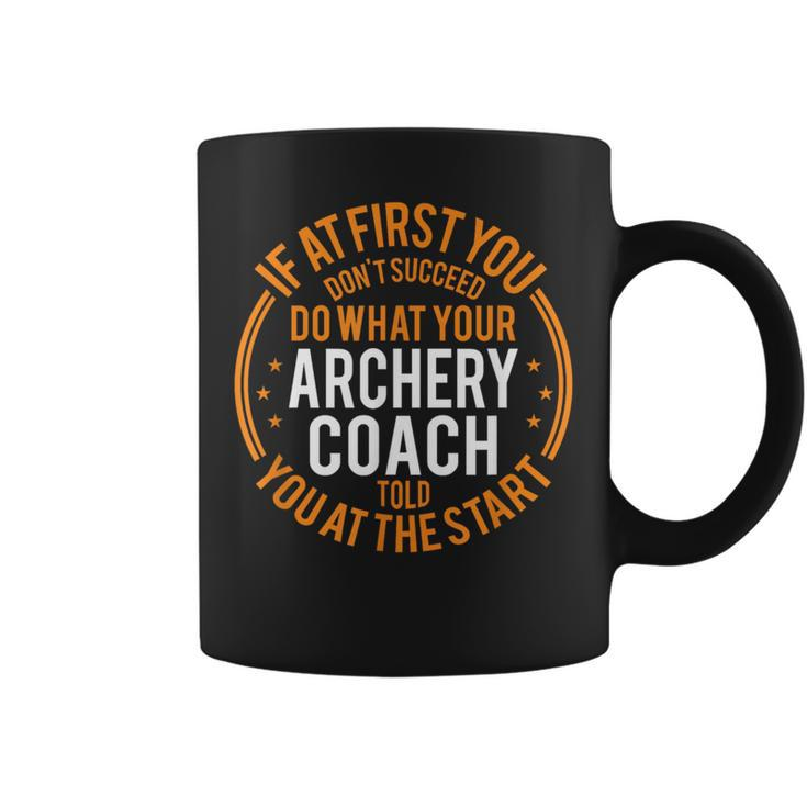 Sport Instructor And Player Archery Coach Coffee Mug
