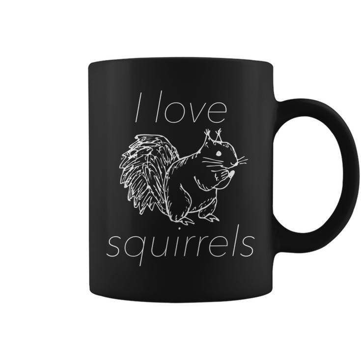 Funny Squirrel  I Love Squirrels Coffee Mug