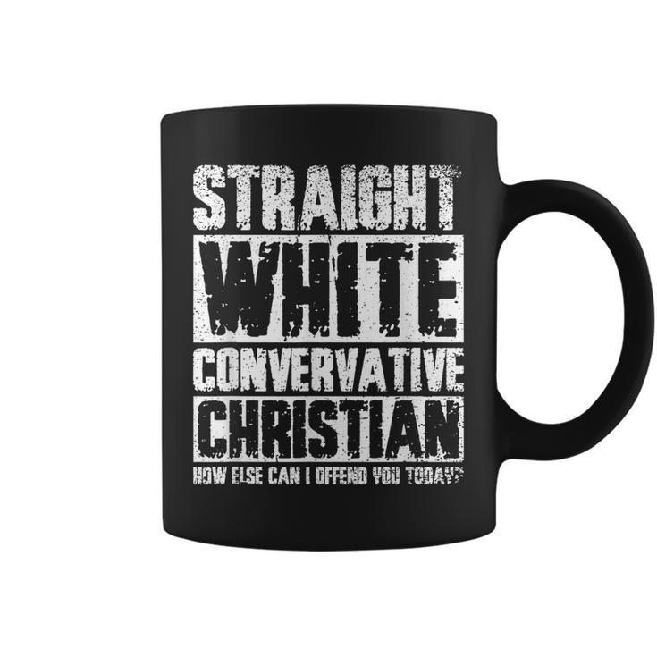 Straight White Conservative Christian Coffee Mug