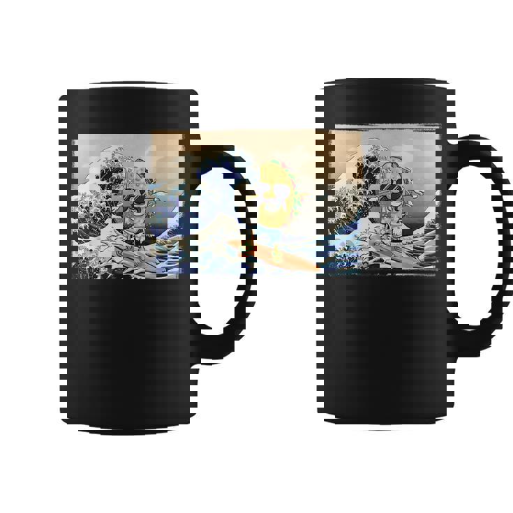 Funny Taco Taco Lover Mexican Food Funny Surfer Taco Coffee Mug
