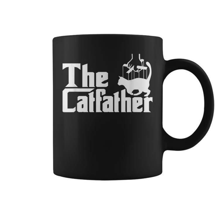 Funny The Catfather Kitten Dad Summer Gift For Pet Lovers Coffee Mug